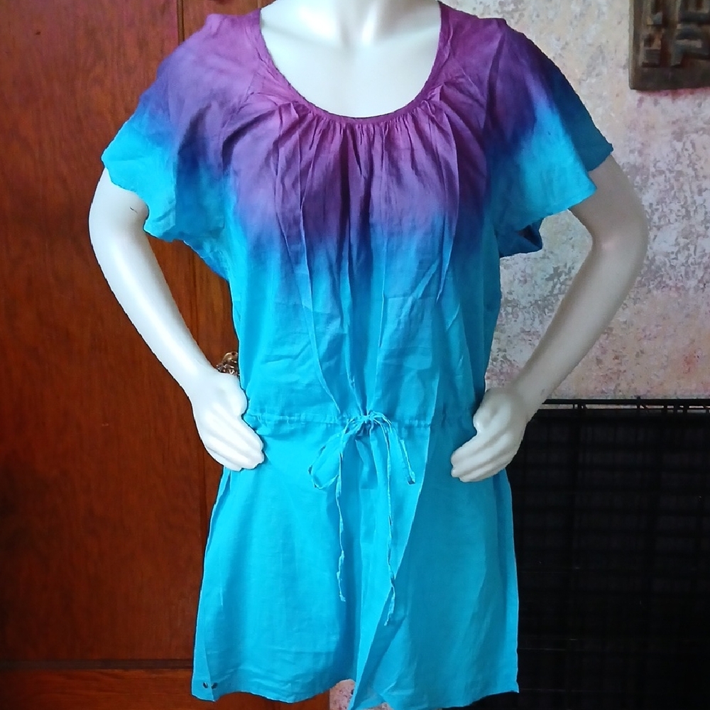 Converse Teal to Purple Ombre Mini Dress